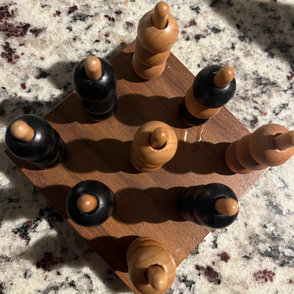 Wooden Tic-Tac-Toe Game Set